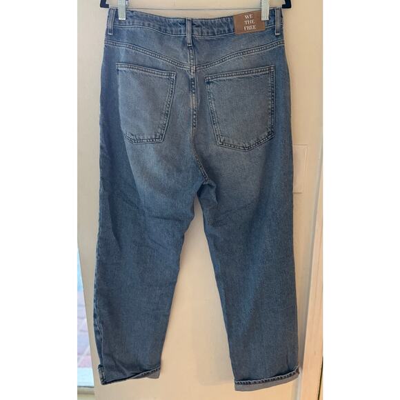 Free People We The Free Pacifica high rise slim straight leg jeans, size 31 - Picture 4 of 7